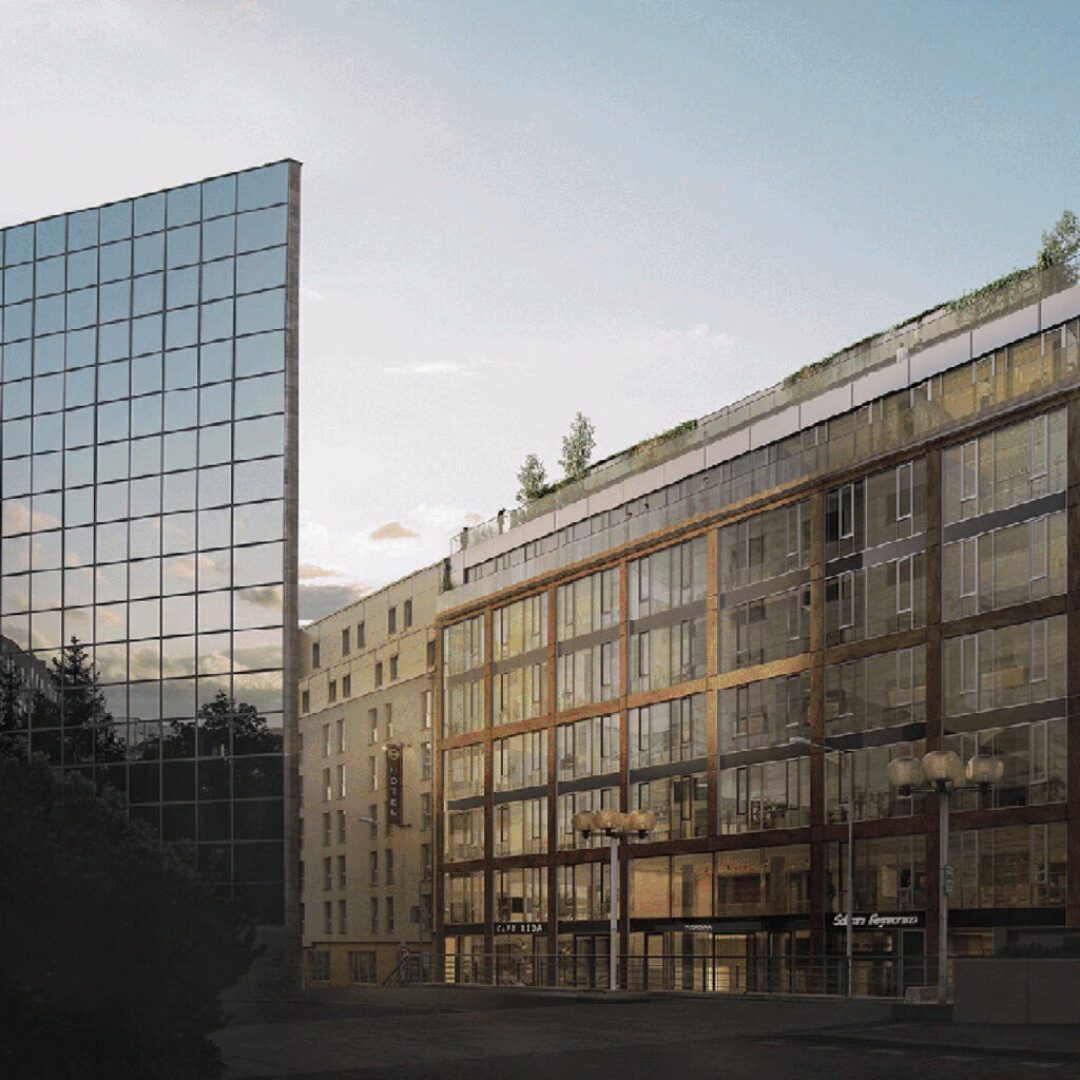 Top sustainable office building Vydrovka office center is being developed in Prague Karlin by Karimpol international